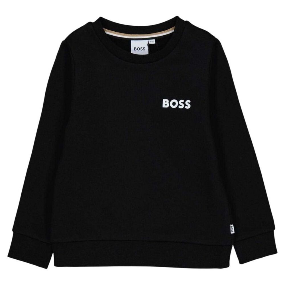 Boss Boys Logo Long-Sleeved Sweatshirt / Black